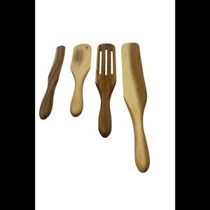 Mad Hungry 4-Pc Multi-Use Acacia Wood Spurtle